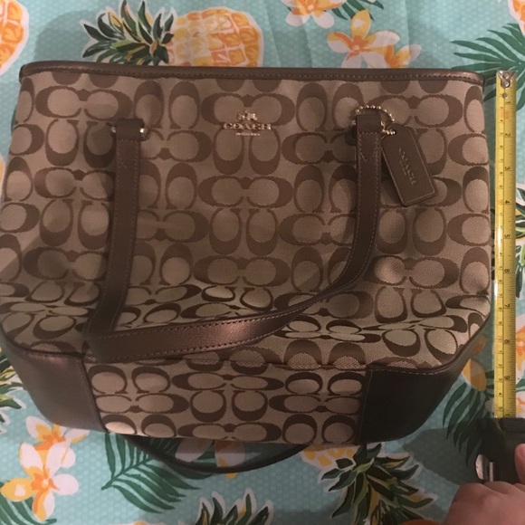 Coach Signature Mini City Zip Tote - Picture 8 of 8